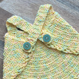 KIDS Crochet Swing Top - Yellow Rainbow Confetti (2T/4T)