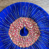 Sunburst Embroidered Navy-Blue Beret