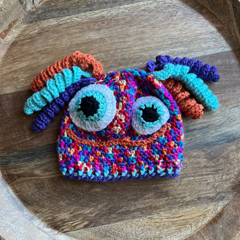 Silly Monster Crochet Beanie - Toddler/Child