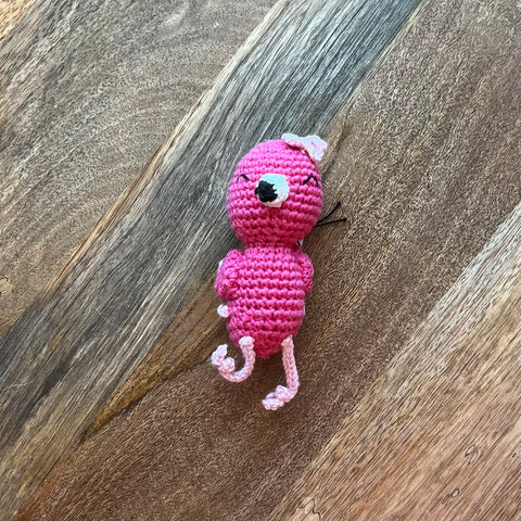 "Flora" the Flamingo - Crochet Mini-Plush