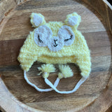 Crochet Yellow Llama Aviator - Toddler