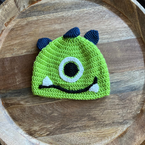 One-Eyed Monster Crochet Beanie - Child