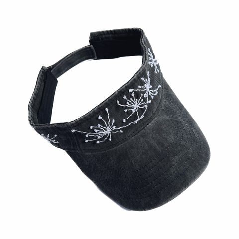 Weathered Black Dandelion Visor