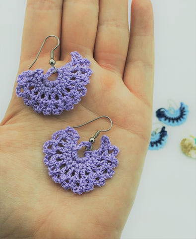 Crescent Crochet Earrings