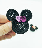 Crochet Mouse - Hair Clip