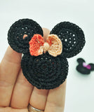 Crochet Mouse - Hair Clip