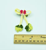 Crochet Lucky Bow Clip