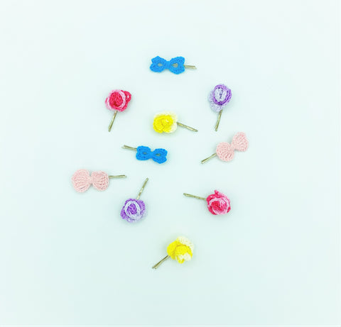 Mini Crochet Hair Pin Sets